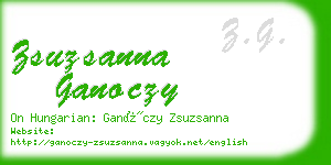 zsuzsanna ganoczy business card
